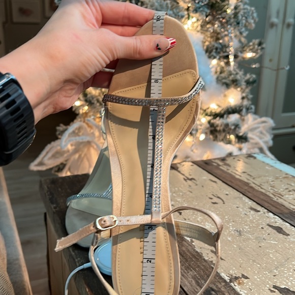 T strap rhinestone crystal heels *new years eve glam* - Picture 7 of 9